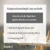 23-32 mmHg ASSISTICA Medical Compression Stockings with Silicone Band, Open Toe Hold Up Support Stockings of Class 2 for Men and Women (158-170 cm / Large, Beige) view 3