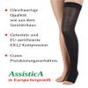 23-32 mmHg ASSISTICA Medical Compression Stockings with Silicone Band, Open Toe Hold Up Support Stockings of Class 2 for Men and Women (170-182 cm / Medium, Black) view 4