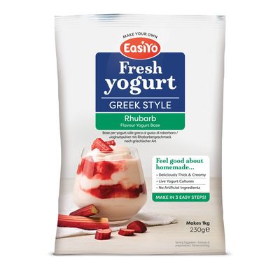 Easiyo Greek Style Rhubarb Yogurt