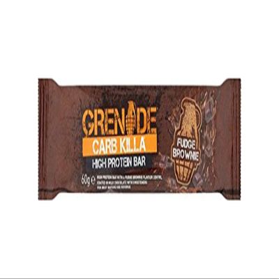 Grenade High Protein, Low Sugar Bar - Fudge Brownie, 12 x 60 g
