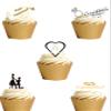 21 Stand Up Engagement Engaged Congratulations Themed Premium Edible Wafer Paper Cake Toppers Decorations view 3