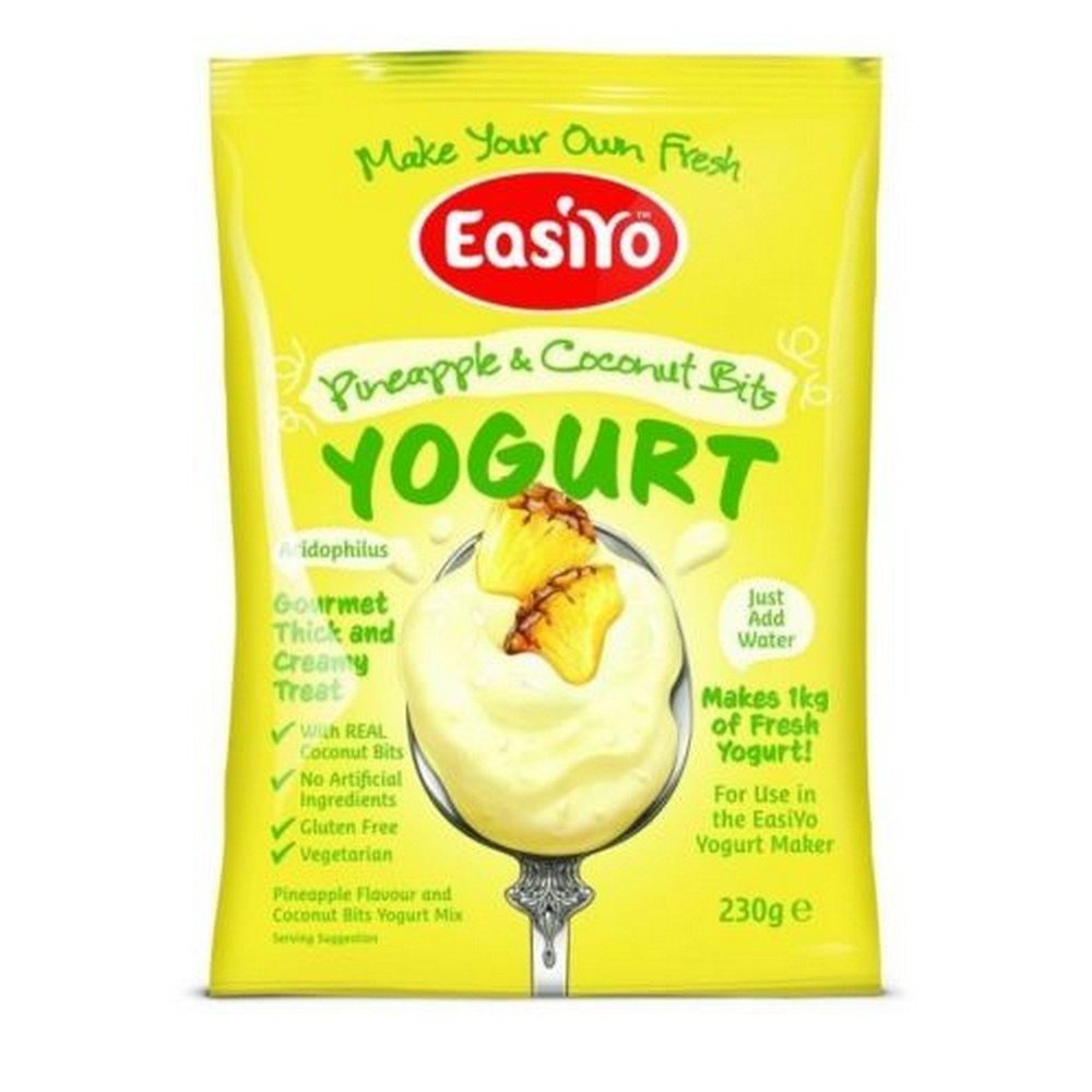 EasiYo Pineapple With Coconut Bits Yogurt 230g