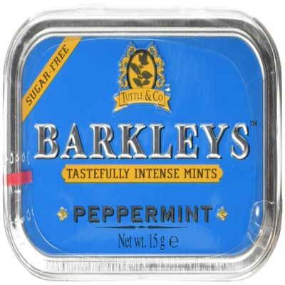 Barkleys Mints Sugar Free Peppermint in Classic Mini Tin 15 g (Pack of 6)