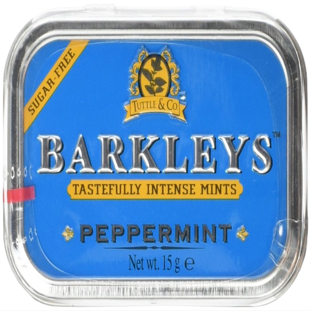Barkleys Mints Sugar Free Peppermint in Classic Mini Tin 15 g (Pack of 6)