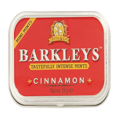 Barkleys Mints Sugar Free Cinnamon Intense Mints Tins (Pack of 6)