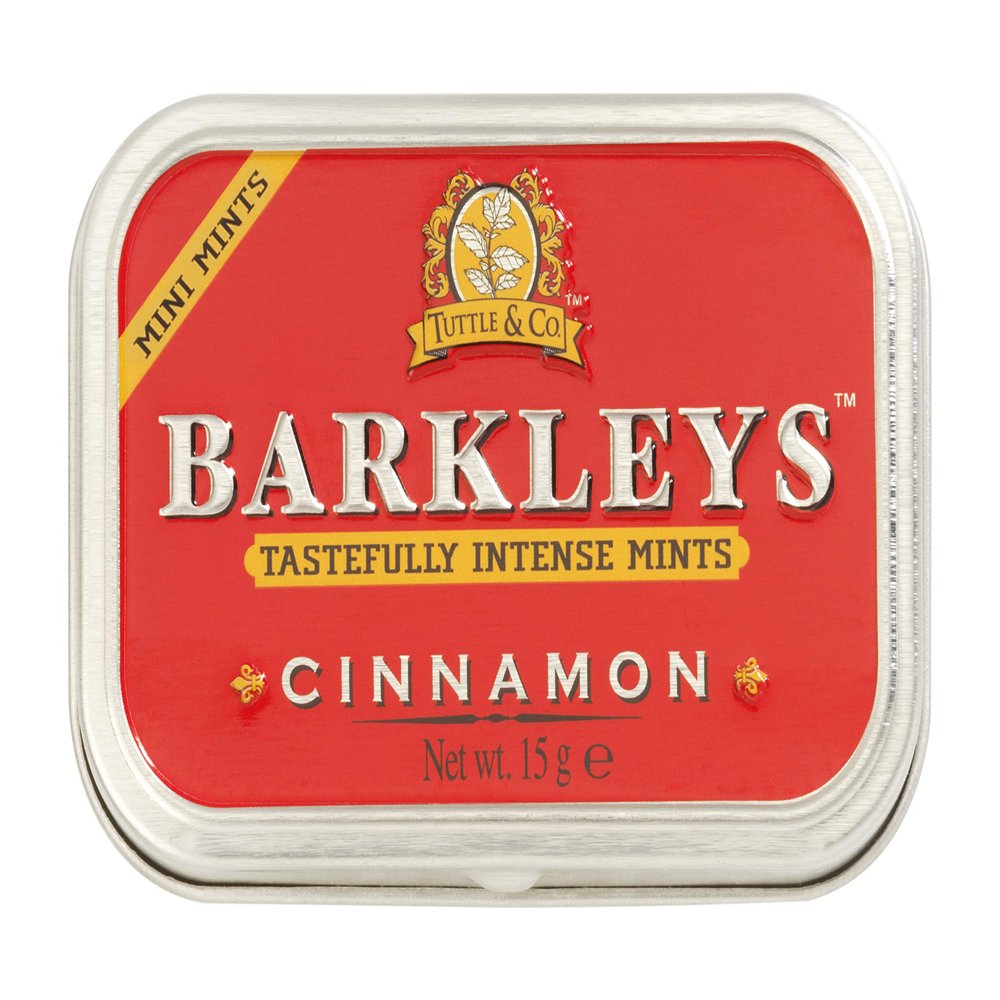 Barkleys Mints Sugar Free Cinnamon Intense Mints Tins (Pack of 6)