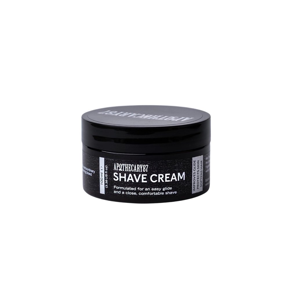 Apothecary 87 Shave Cream | Premium Formulation | Thick Shaving Cream for Men, Protects and Hydrates Skin, Reduces Irritation | 100ml