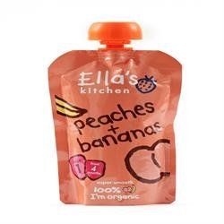 Ellas Kitchen S1 Peaches & Bananas 120G by Ellas Kitchen