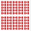 50 Canadian Flag, Edible Wafer Paper Mini Cupcake Toppers, Cake Pops, Cookies view 1