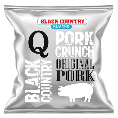 Black Country Pork Scratchings (Pork Crunch) 15 x 30g Hanging Bag Great for the Keto Diet