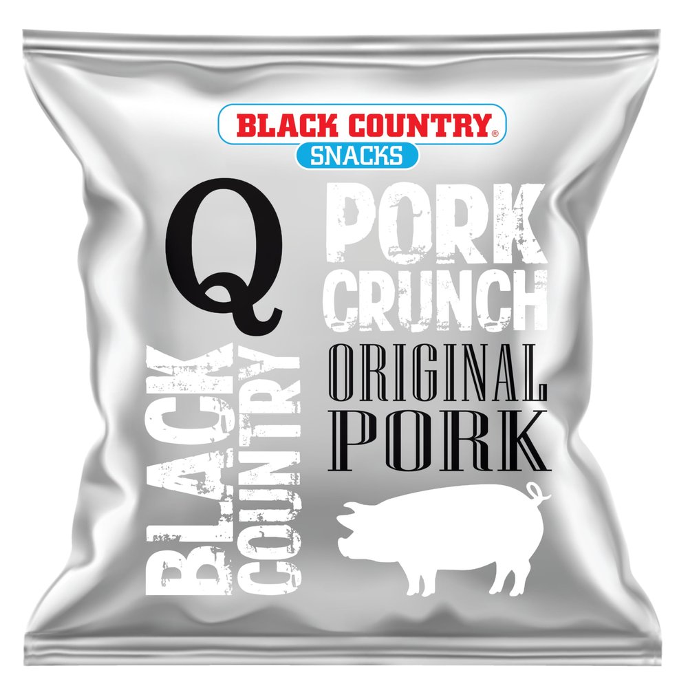 Black Country Pork Scratchings (Pork Crunch) 15 x 30g Hanging Bag Great for the Keto Diet