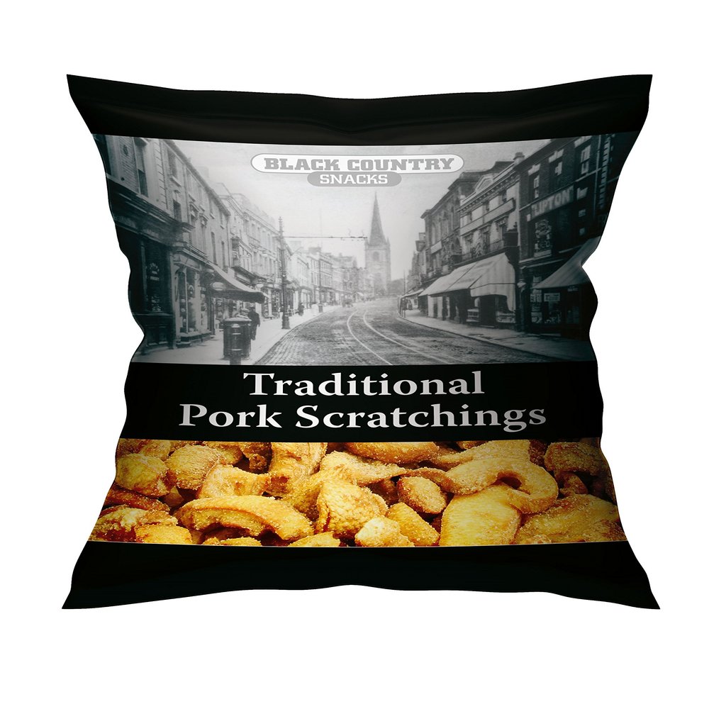 Traditional Black Country Pork Scratchings 20 x 42g Hanging Bag