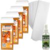 Roll on roller wax cartridge refill x 4pcs + Strips+ After wax oil, waxing pack (Honey.) view 1