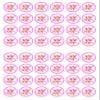 48 Lily Flower Edible Wafer Paper Mini Cupcake Toppers, Cake Pops, Cookies view 1