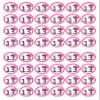 48 Girls Pink No. 13 Birthday Edible Wafer Paper Mini Cupcake Toppers, Cake Pops, Cookies view 1