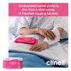 Clinell Chlorhexidine Wash Cloths - Pack of 8 Cloths - Body Wipes, Rinse Free Solution, Kills Bacteria, Dermatologically Tested - for Patients, Elderly & Disabled - Pink view 4