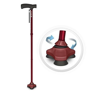 HurryCane - The All-Terrain Cane; Freedom Edition - Roadrunner Red by HurryCane