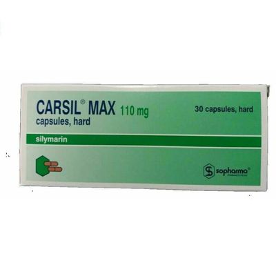 Carsil 30 Tabl. x 110 MG Maximum Streght By Sopharma regulates levels of liver enzymes