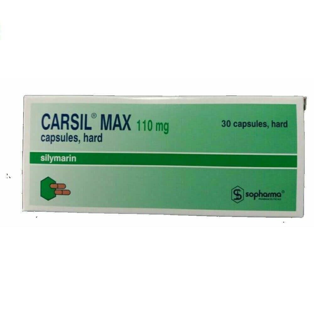 Carsil 30 Tabl. x 110 MG Maximum Streght By Sopharma regulates levels of liver enzymes
