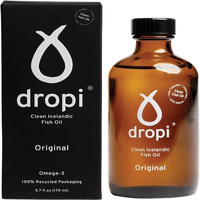 DROPI Clean Icelandic Fish Oil - 170ml Liquid (Unflavoured)