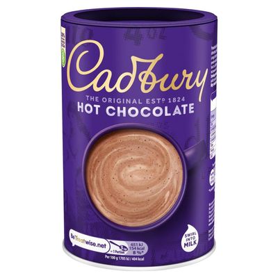 Cadbury The Original Hot Chocolate, Classic Drinking Chocolate, 500g