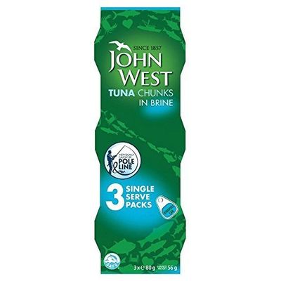 John West Tuna Chunks in Brine (3x80g) by John West