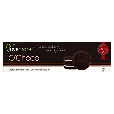 Lovemore Free From Gluten Free O'Choco Biscuits with Vanilla Cream (125g) by Lovemore