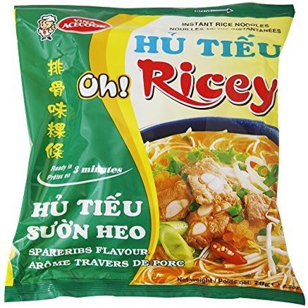 Oh! Ricey Instant Rice Noodles Hu Tieu Suon Heo Soup (Spareribs Flavor) - 2.5oz (Case of 24) by Oh Ricey