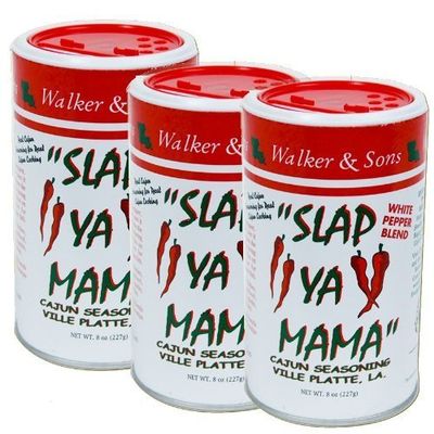 Slap Ya Mama White Pepper Blend-THREE 8oz Canisters by Slap Ya Mama