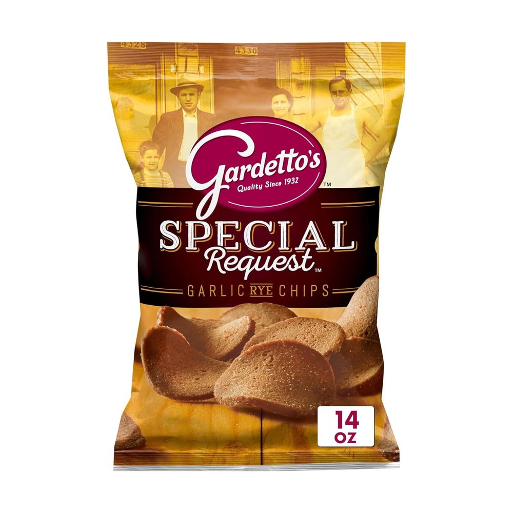 Gardetto's Special Request Roasted Garlic Rye Chips 410ml Bag 410ml New