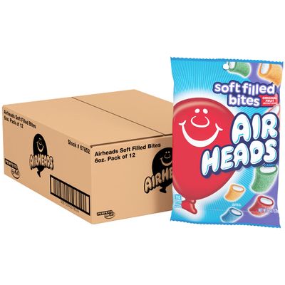 Airheads Soft Filled Bites, Party, Non Melting, 6 Ounce (170g)
