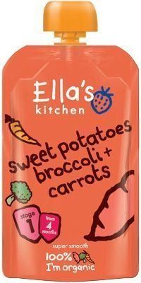 Ellas Kitchen - Sweet Potato Broccoli & Carrot - Stage 1 - 120g x 7