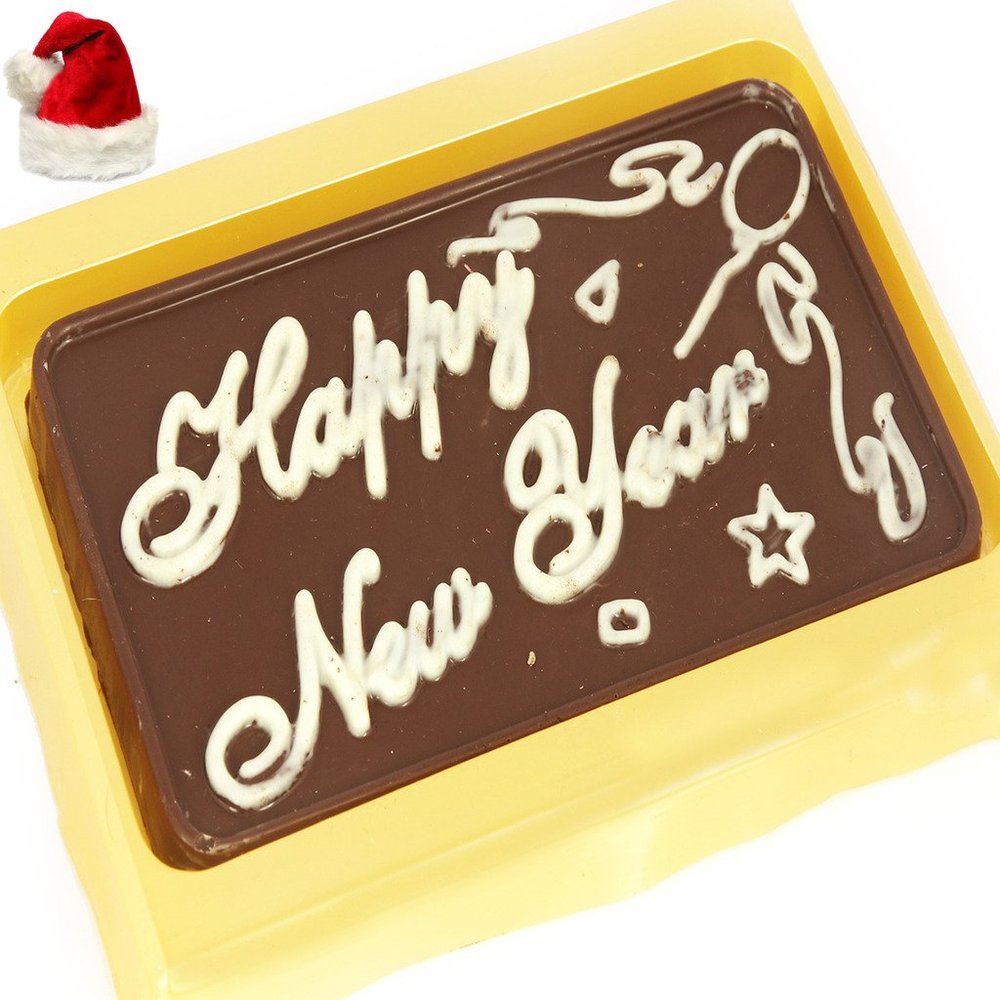 Ghasitaram Gifts Christmas Gifts Chocolates - Happy New Year Chocolate Bar