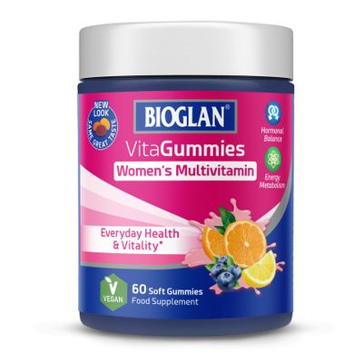 Bioglan Vitagummies Womens | Vitamin C | Vitamin D | Vitamin E | Niacin | Folic Acid | Zinc | 60 Gummies