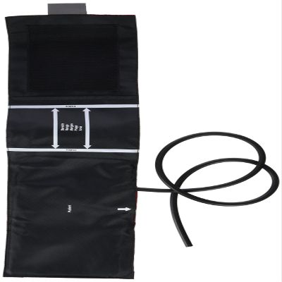 Boso 111-4-255 Cuff for Clinicus, Profitest, Varius, Roid, Solid Sphygs - Adult (Black/Red)