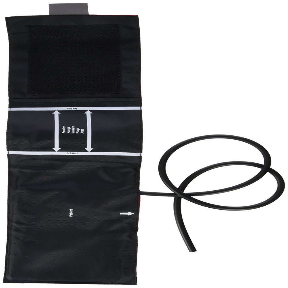 Boso 111-4-255 Cuff for Clinicus, Profitest, Varius, Roid, Solid Sphygs - Adult (Black/Red)