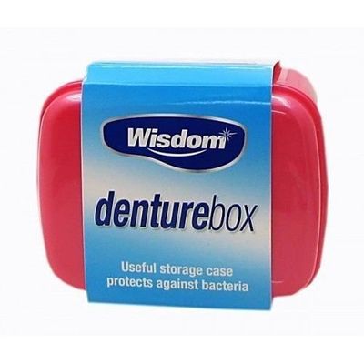 Wisdom Denture Box Storage Container - assorted colours by Wisdom