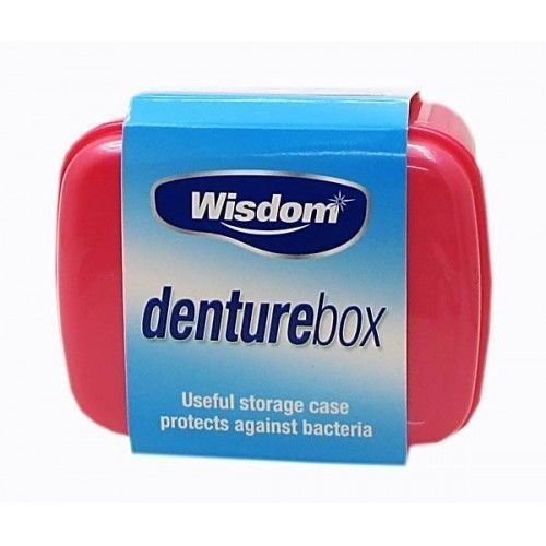 Wisdom Denture Box Storage Container - assorted colours by Wisdom