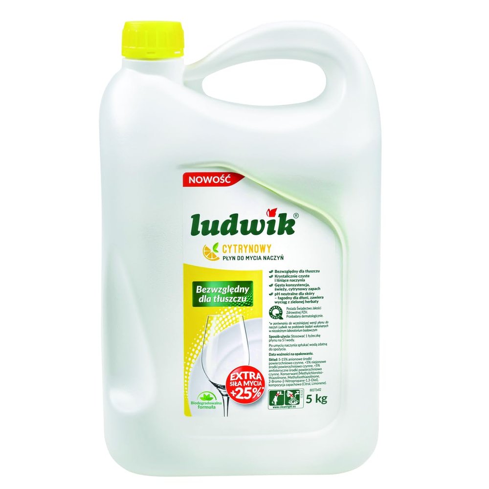 Ludwik 5900861430167 Washing Up Liquid Lemon 5 kg