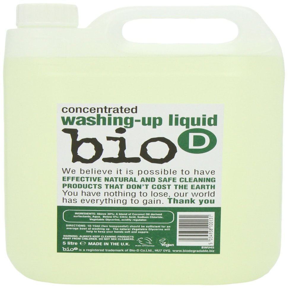 Bio-D Washing Up Liquid 5000ml X 2 (Pack of 2)
