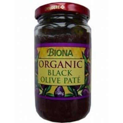 Biona Organic Black Olive Pate 160g X 4 (Pack of 4)