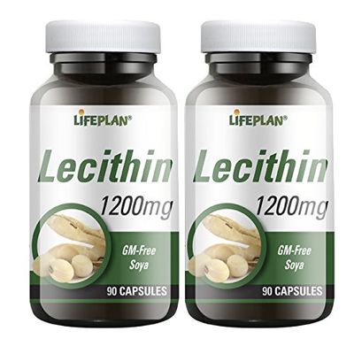 Lifeplan Lecithin 1200mg 2 x 90 Capsules