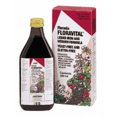 Floradix Floravital Yeast and Gluten Fr 250ml X 2 (Pack of 2)
