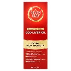 Seven Seas Pure Extra High Strength CLO 300ml X 2 (Pack of 2)