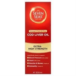 Seven Seas Pure Extra High Strength CLO 300ml X 2 (Pack of 2)