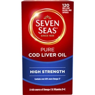 Seven Seas High Strenghth Pure CLO 120 capsule X 2 (Pack of 2)