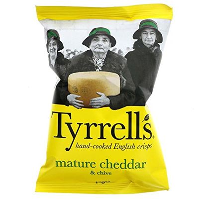 Tyrrells Cheese & Chive Crisps 40g X 14 (Pack of 14)
