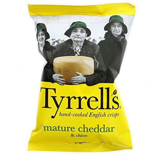 Tyrrells Cheese & Chive Crisps 40g X 14 (Pack of 14)