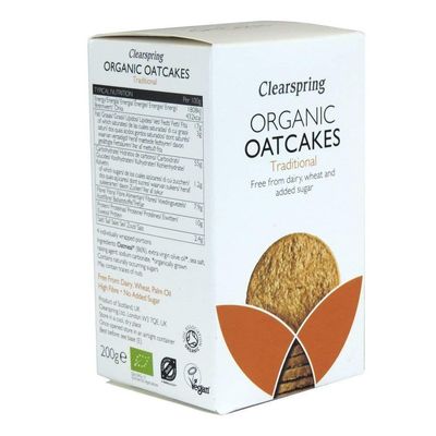 Clearspring Organic Oatcakes - Traditional 150g X 6 (Pack of 6)