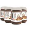 Diablo No Added Sugar Hazelnut Chocolate Spread  Sweetened with Maltitol  Low Sugar Belgian Chocolate Spread for Toast, Waffles, Breakfast, Baking, Healthy Snacking - 350g 4 Pack view 1